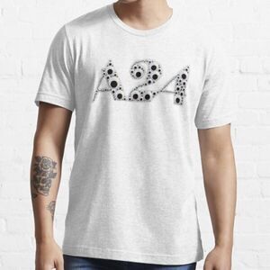 A24 Googly Eye Short Sleeve White Logo T-Shirt Size Medium NWT